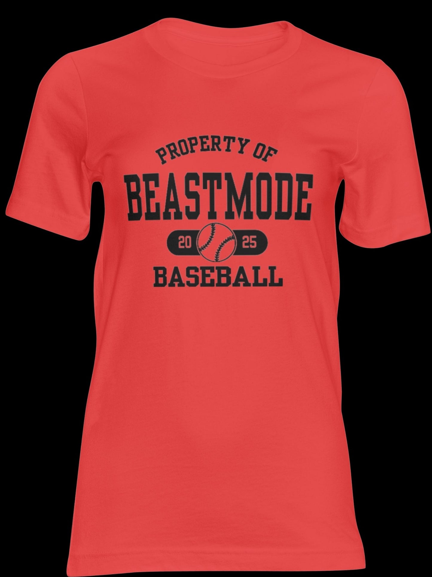 Unisex Property of Beastmode Baseball Dri-fit OR Regular Short Sleeve T-shirt