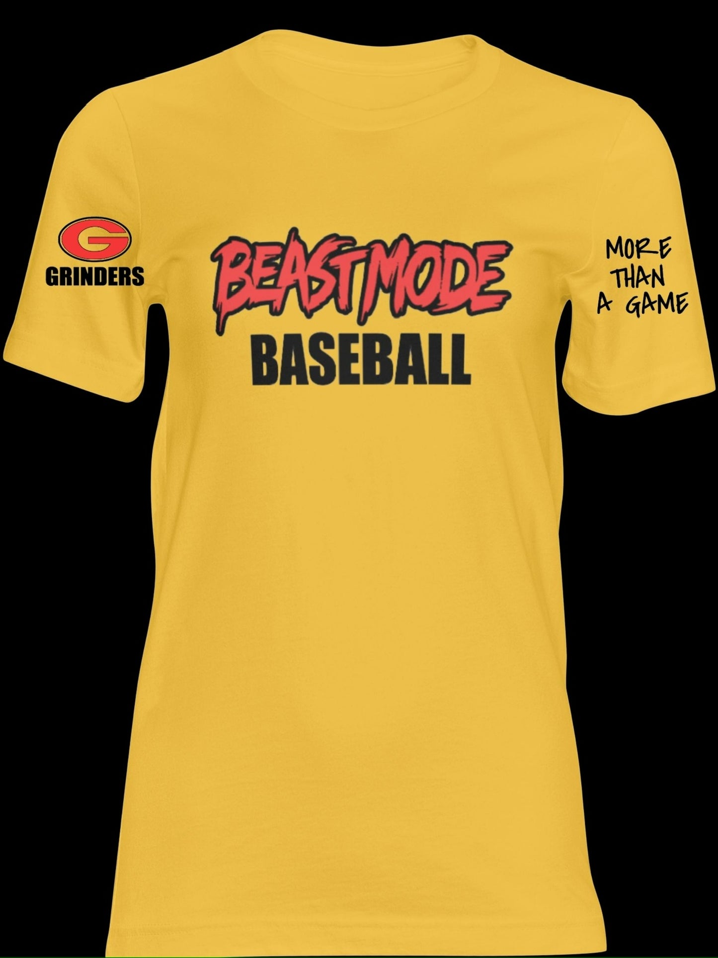 Unisex Dri-fit OR Regular Short Sleeve "Beastmode Baseball" T-shirt
