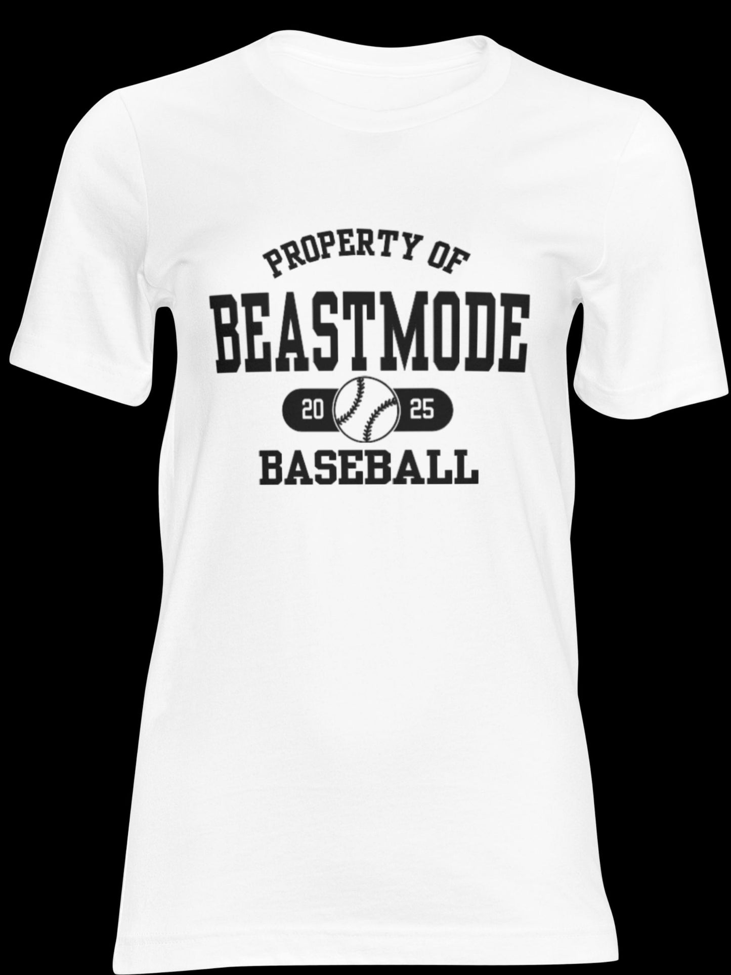 Unisex Property of Beastmode Baseball Dri-fit OR Regular Short Sleeve T-shirt