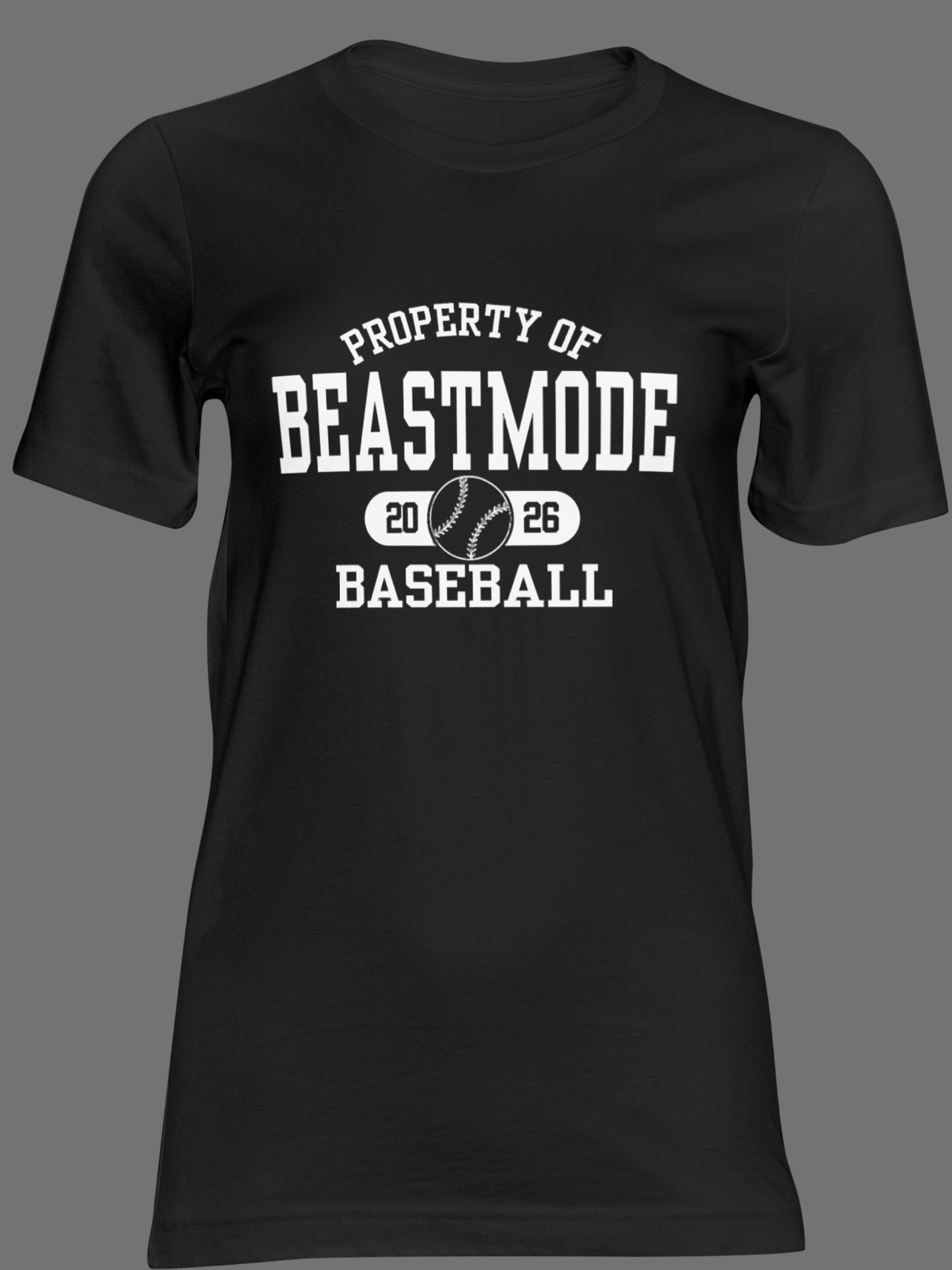 Unisex Property of Beastmode Baseball 26 Dri-fit OR Regular Short Sleeve T-shirt