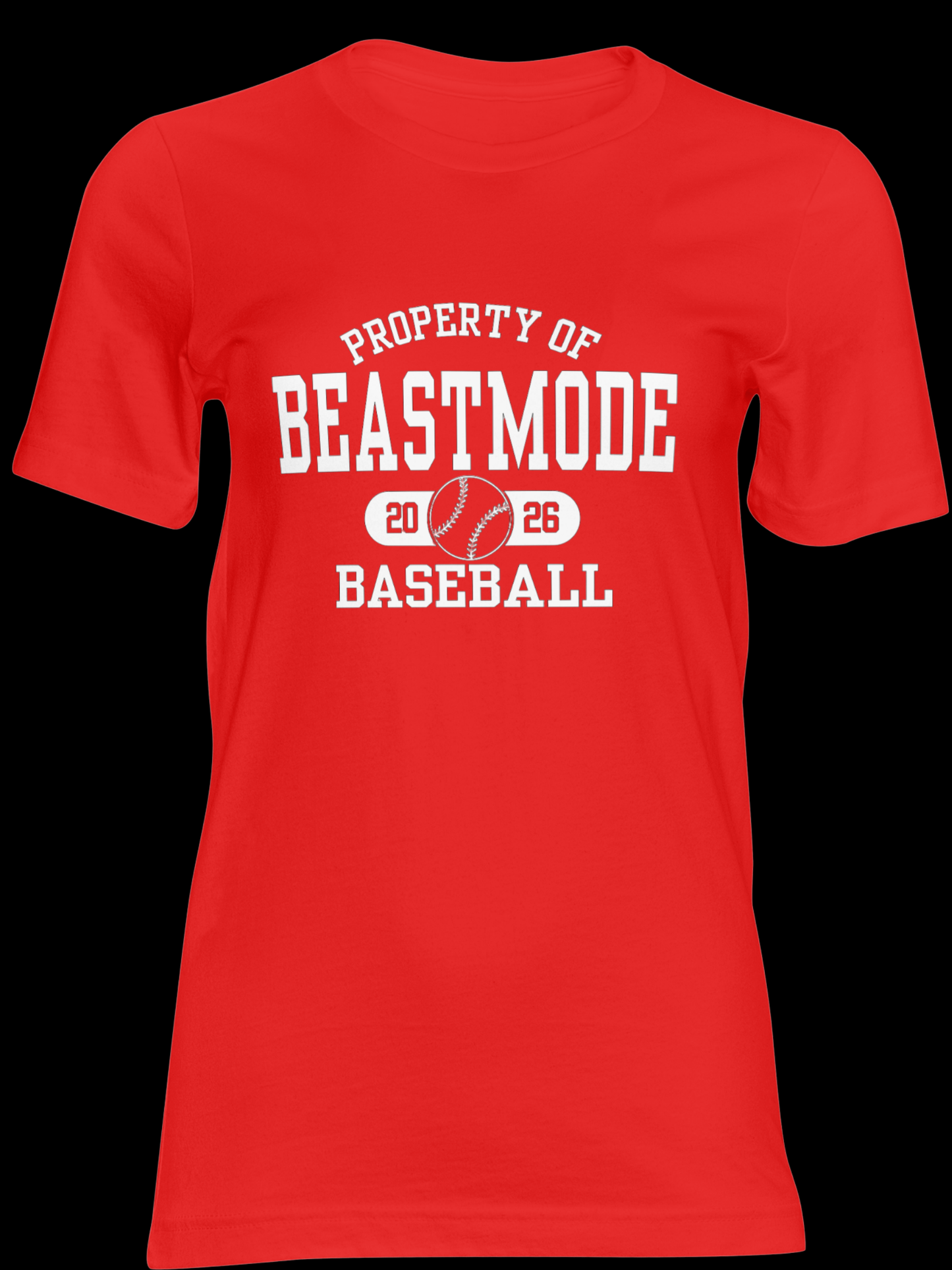 Unisex Property of Beastmode Baseball 26 Dri-fit OR Regular Short Sleeve T-shirt