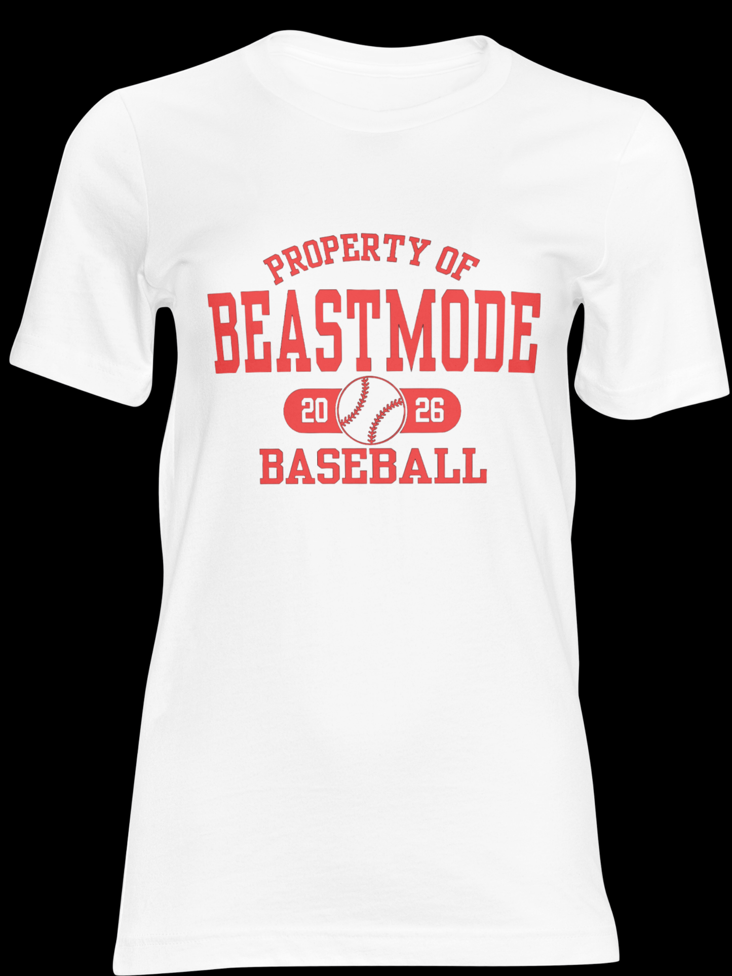 Unisex Property of Beastmode Baseball 26 Dri-fit OR Regular Short Sleeve T-shirt