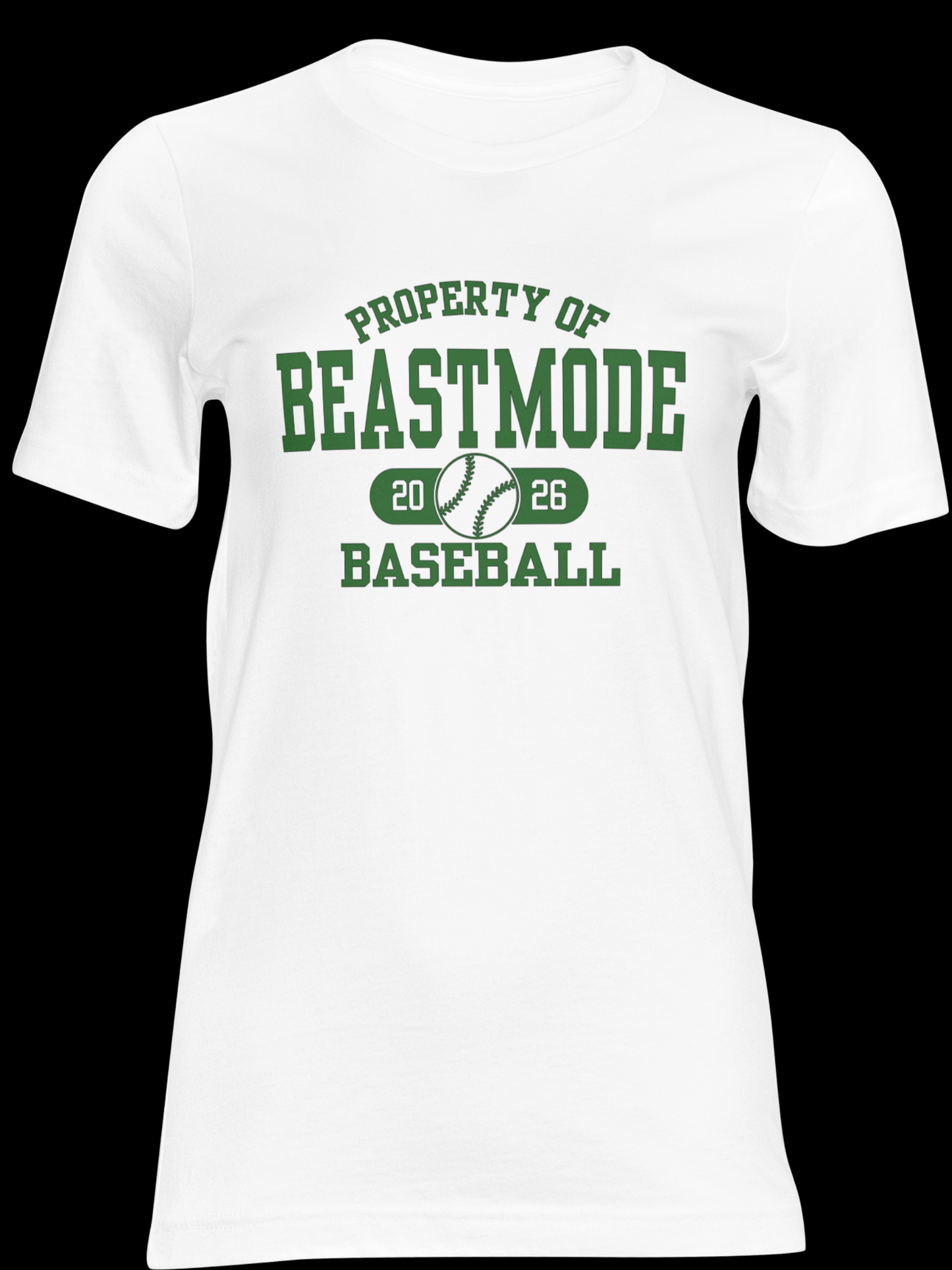 Unisex Property of Beastmode Baseball 26 Dri-fit OR Regular Short Sleeve T-shirt