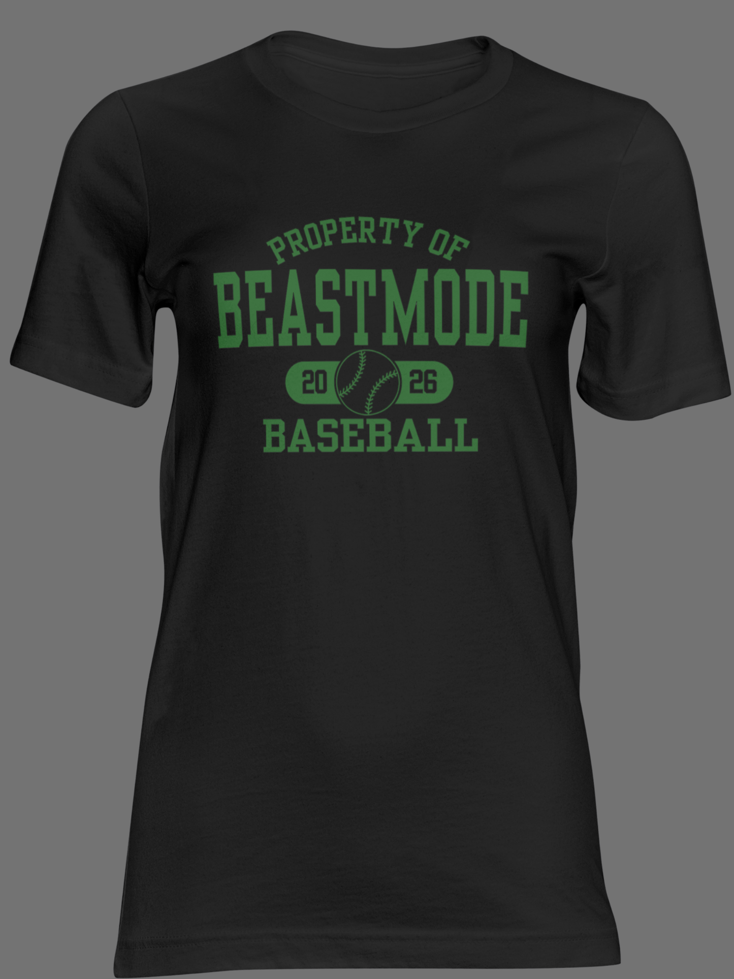 Unisex Property of Beastmode Baseball 26 Dri-fit OR Regular Short Sleeve T-shirt