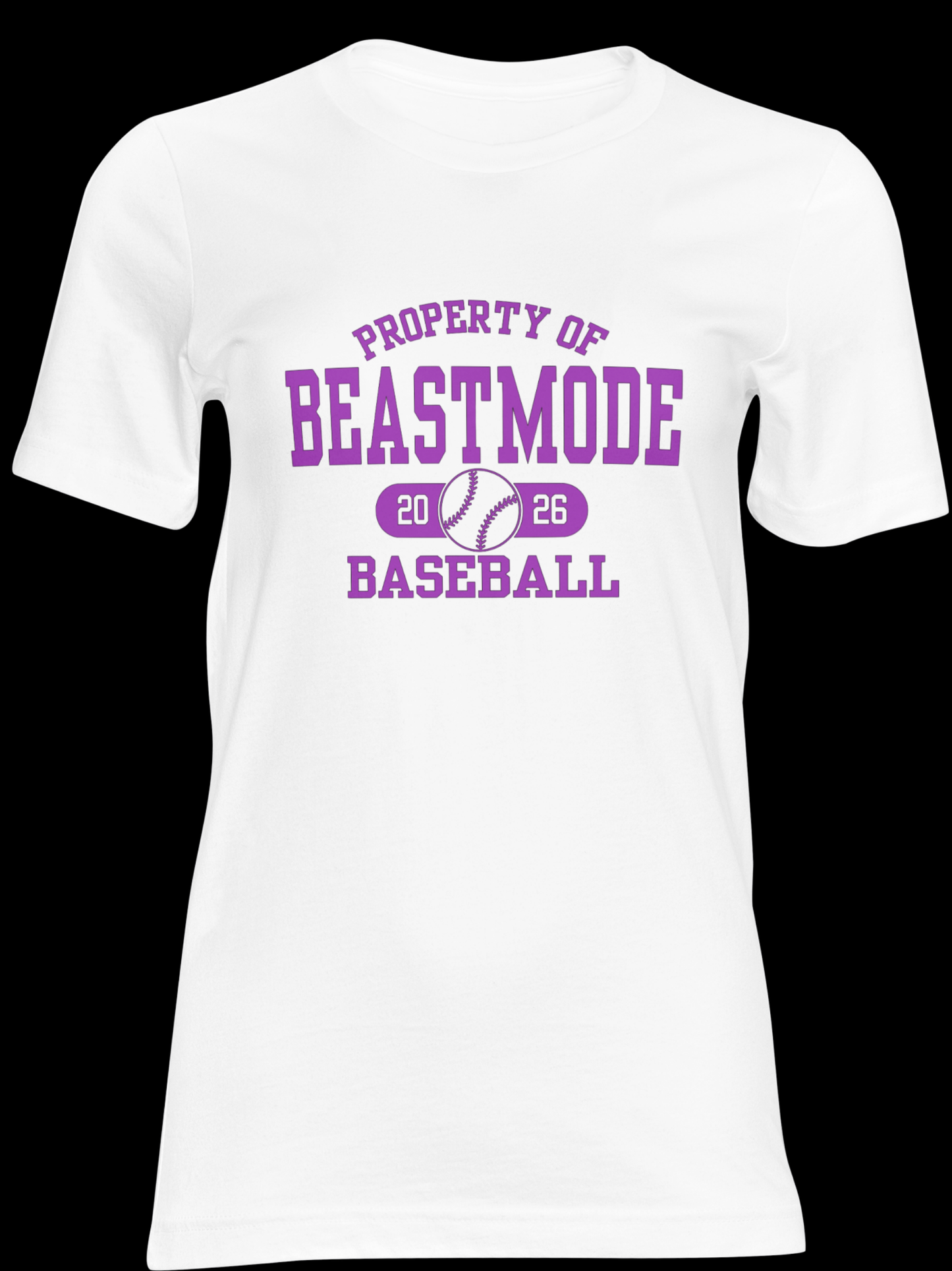 Unisex Property of Beastmode Baseball 26 Dri-fit OR Regular Short Sleeve T-shirt