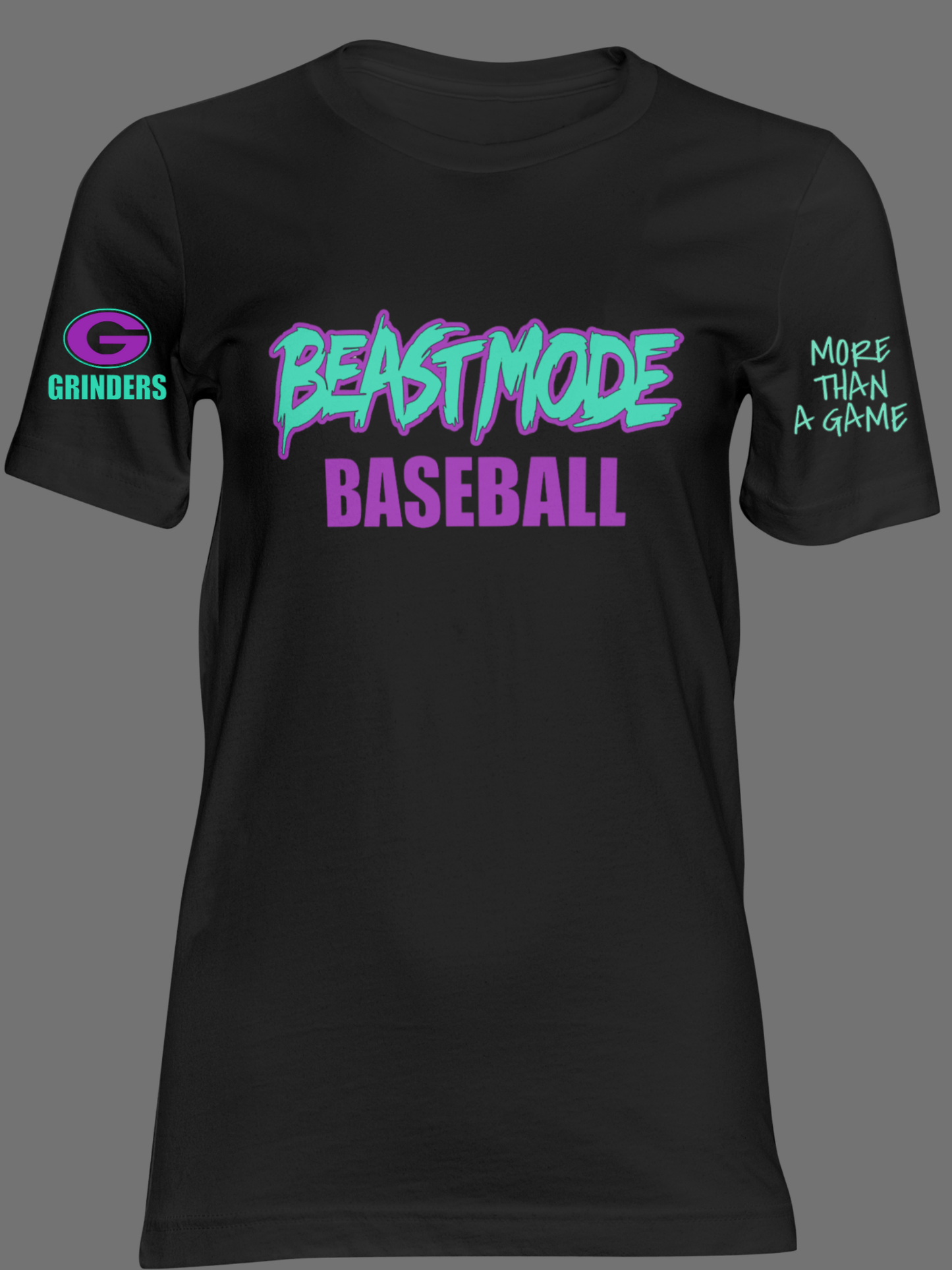 Unisex Dri-fit OR Regular Short Sleeve "Beastmode Baseball" T-shirt