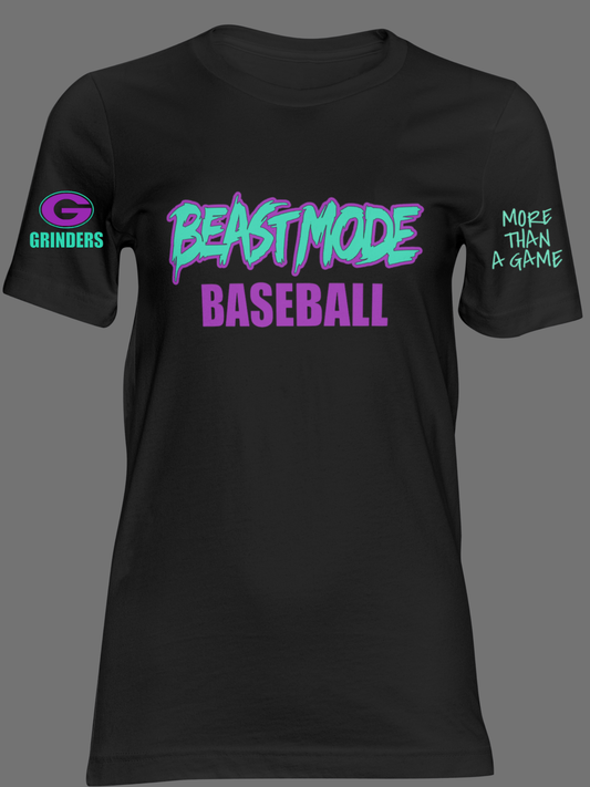 Unisex Dri-fit OR Regular Short Sleeve "Beastmode Baseball" T-shirt
