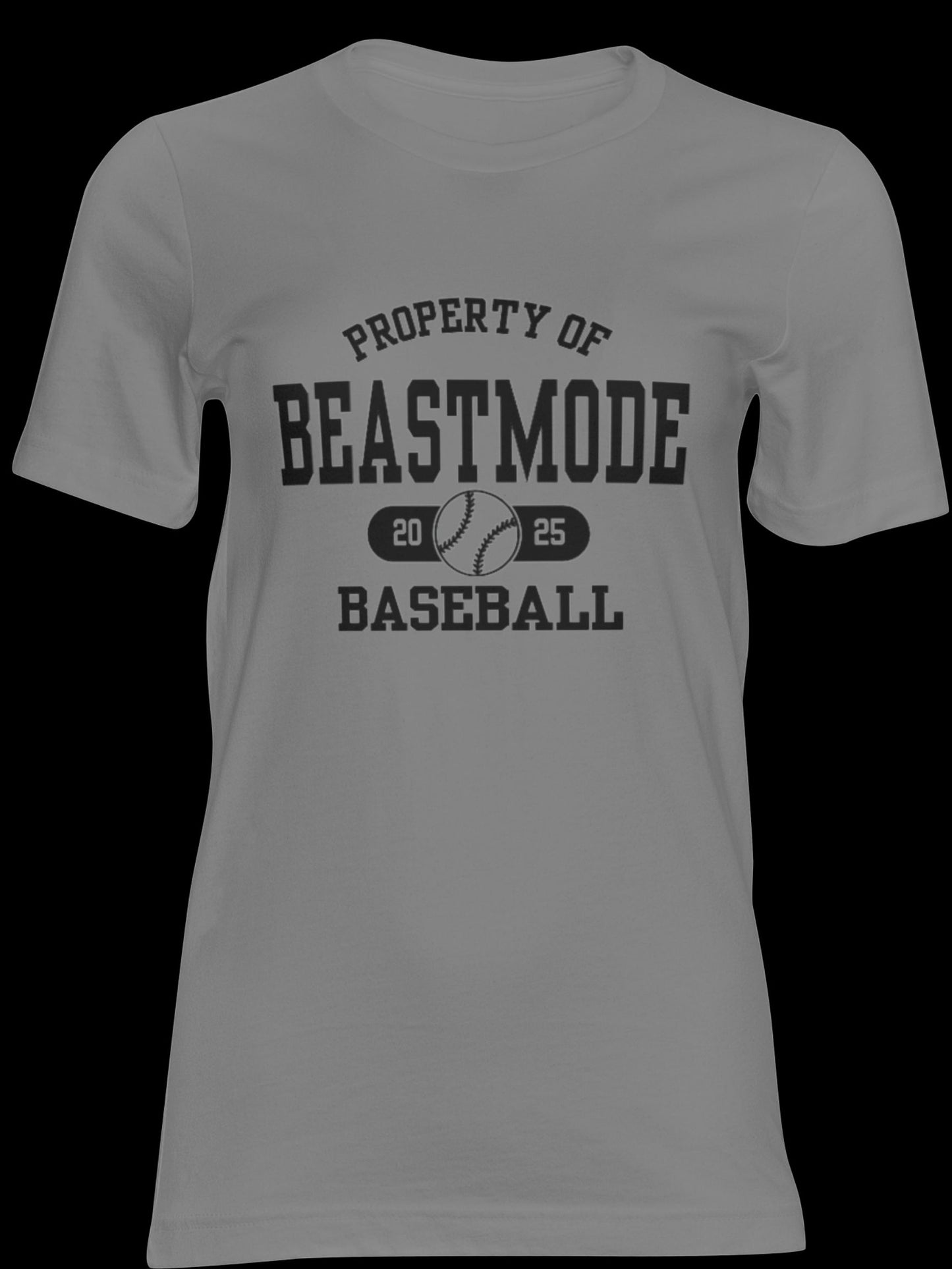 Unisex Property of Beastmode Baseball Dri-fit OR Regular Short Sleeve T-shirt