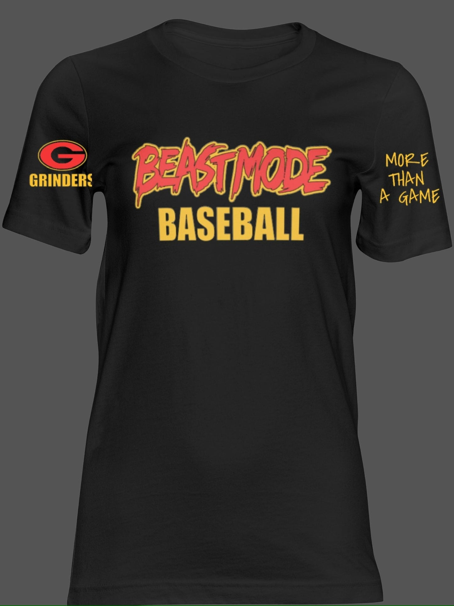 Unisex Dri-fit OR Regular Short Sleeve "Beastmode Baseball" T-shirt