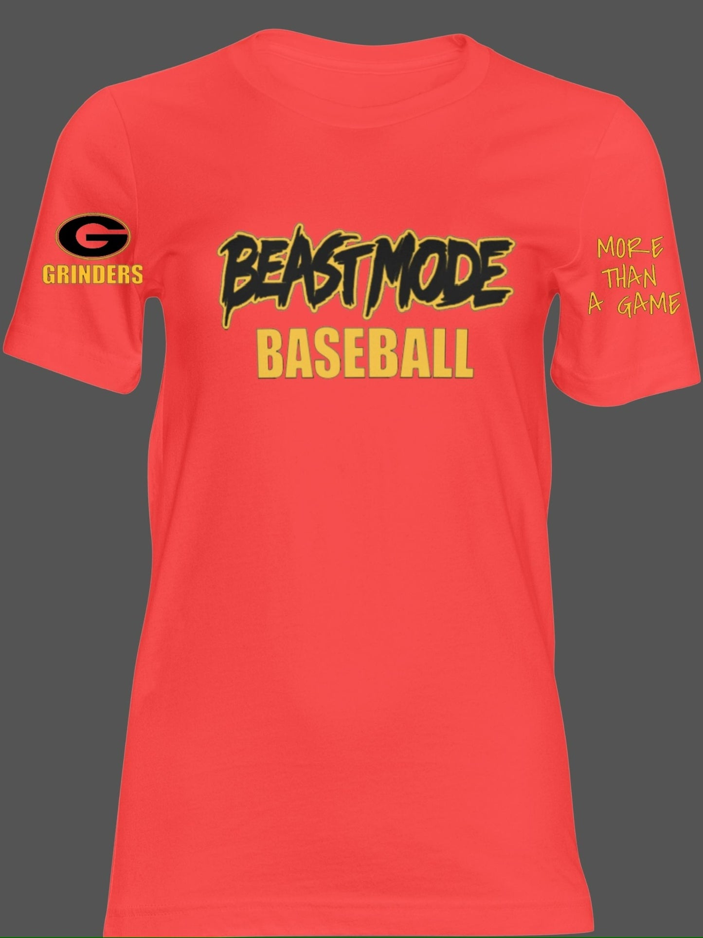 Unisex Dri-fit OR Regular Short Sleeve "Beastmode Baseball" T-shirt
